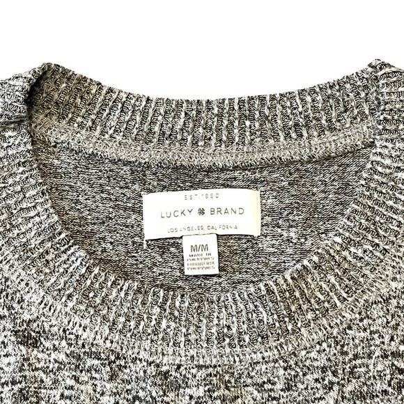 Lucky Brand Women's Heather Grey Relaxed Sweater Size Medium. #1303 - Picture 5 of 5